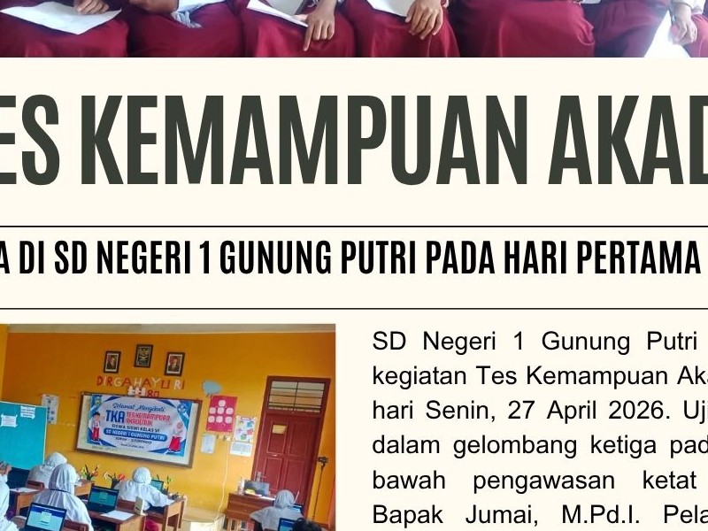 SDN 1 Gunung Putri Laksanakan TKA 2026: Upaya Mengukur Capaian Belajar Siswa